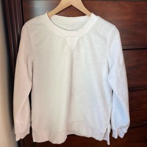 Cream pajama sweatshirt